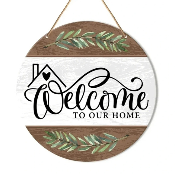 Amazon Other - Welcome To Our Home Door Hanger